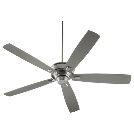 Quorum Alton 70In. 5Bl Fan Satin Nickel 42705-65